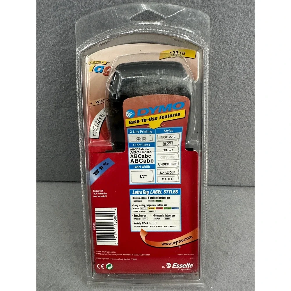 Dymo LetraTag Personal Labelmaker 2005 Label Printer 18588 New Not Tested